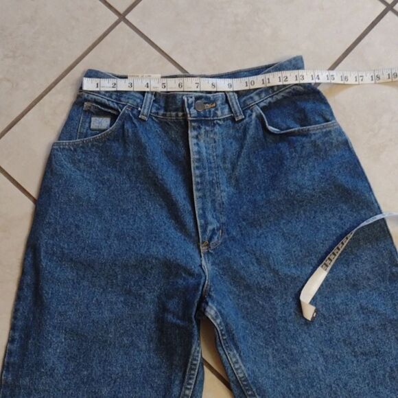 NWT Vintage 80 90s Wrangler High-rise Relaxed fit blue jeans size 12 long - Picture 6 of 12